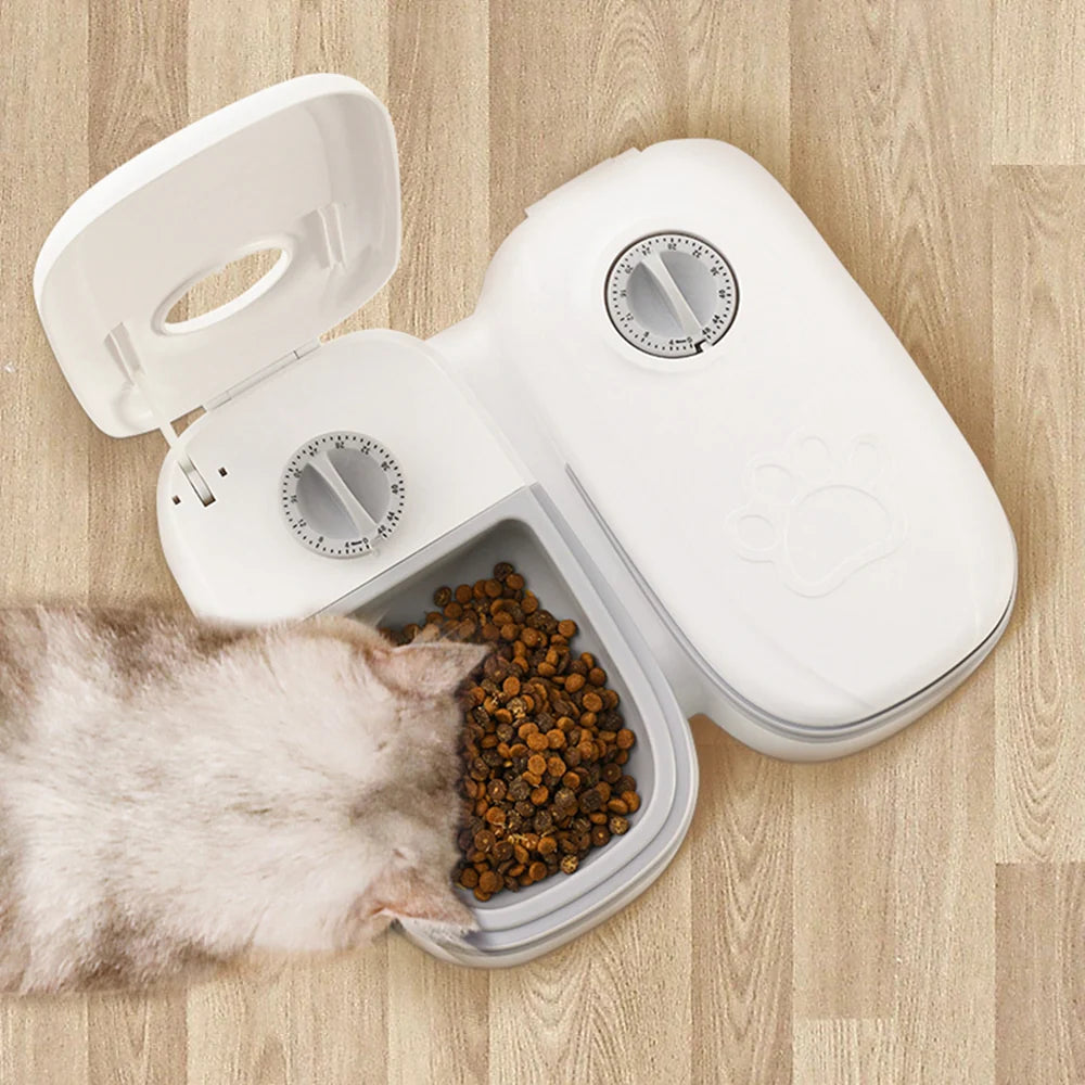 Automatic Pet Feeder Smart Food Dispenser for Cats Dogs Timer Stainless Steel Bowl Auto Dog Cat Pet Feeding Pets Supplies